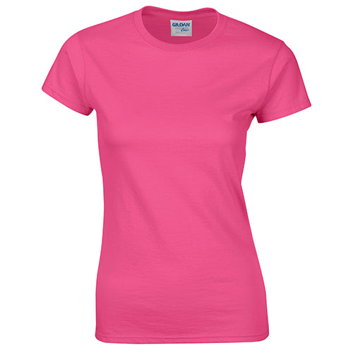 Gildan {*76000L} Premium Cotton Women Ring Spun T-Shirts (Asian Fit)