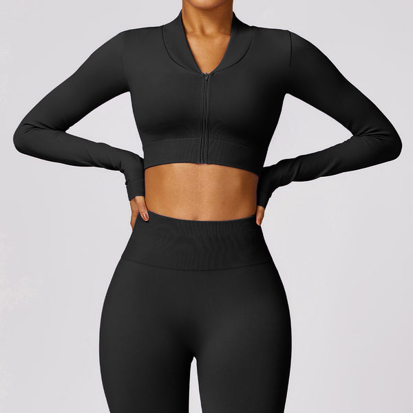 Women's Long-Sleeved Sports Yoga Jacket