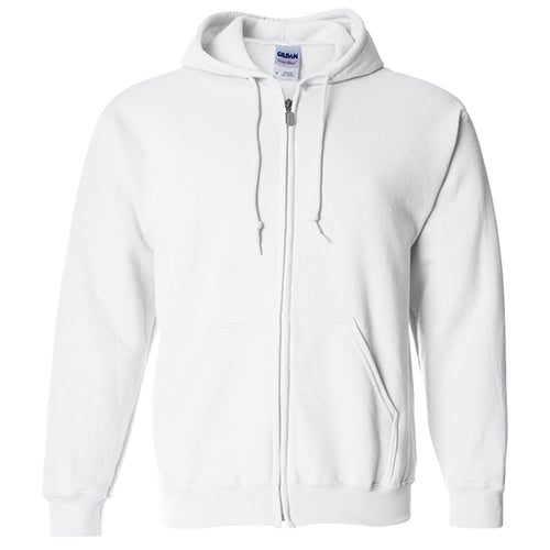 Gildan {*88600-N} Heavy Blend Adult Zip-up Hoodie Sweatshirt "Asian Fit"